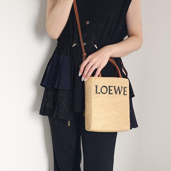 LOEWE（ロエベ） STANDARD A5 TOTE BAG ショルダーバッグ ラフィア