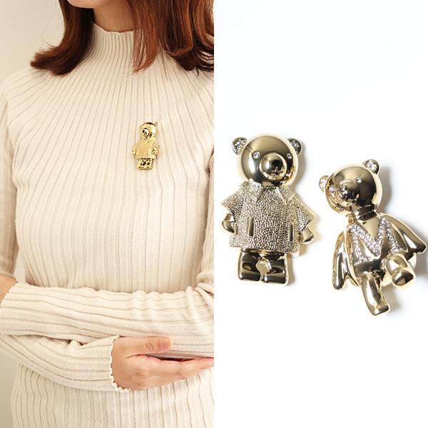Max Mara（マックスマーラ） ブローチ SHINNY Teddy Brooch シャイニー