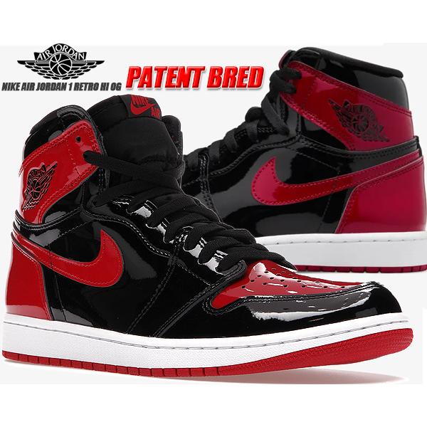 エア ジョーダン 1 NIKE AIR JORDAN RETRO HI OG PATENT BRED black