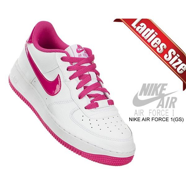 NIKE（ナイキ） エアフォース 1 GS NIKE AIR FORCE 1 (GS) white/hot