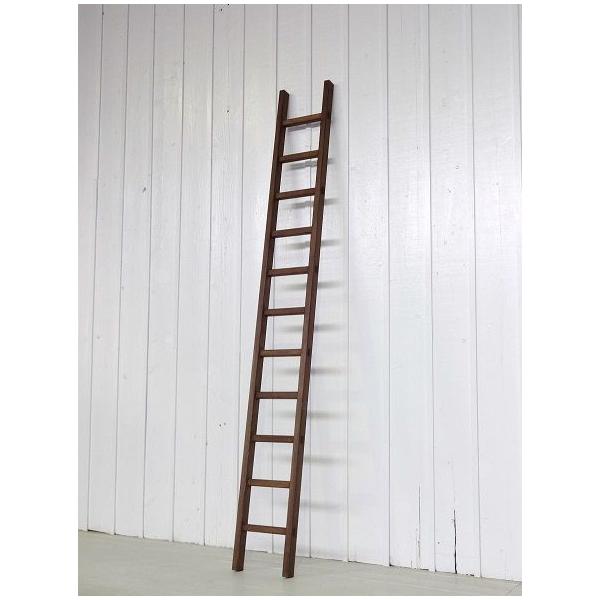 小さな木製梯子（はしご）11段ロング2.3mアンティーク風・ハシゴ