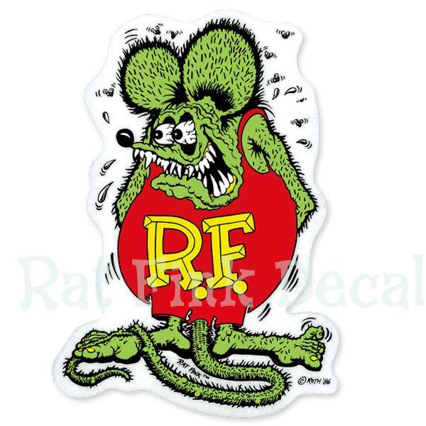 RAT FINK（ラットフィンク） デカール カラー L 20×14cm : MOONEYES