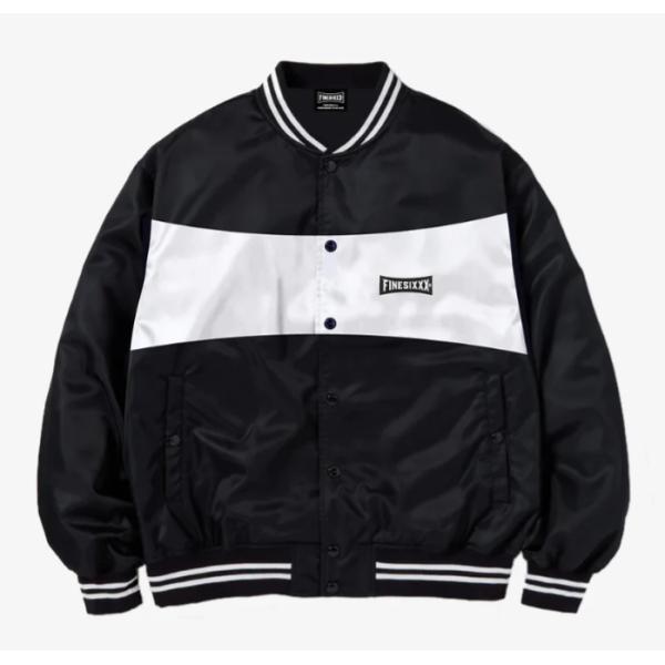 ファインシックス FINESIXXX SAFETY NYLON STADIUM JACKET BLACK
