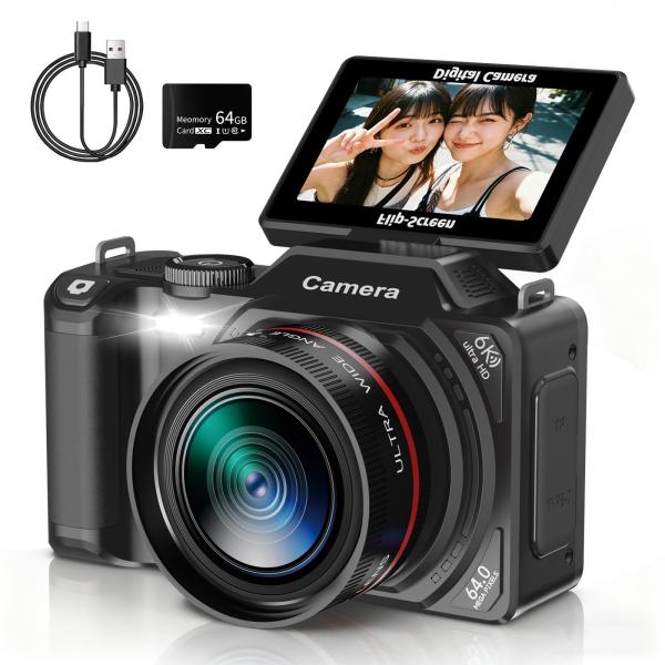 IFEND 6K デジカメ 8400万画素 デジタルカメラ スマホに転送できる