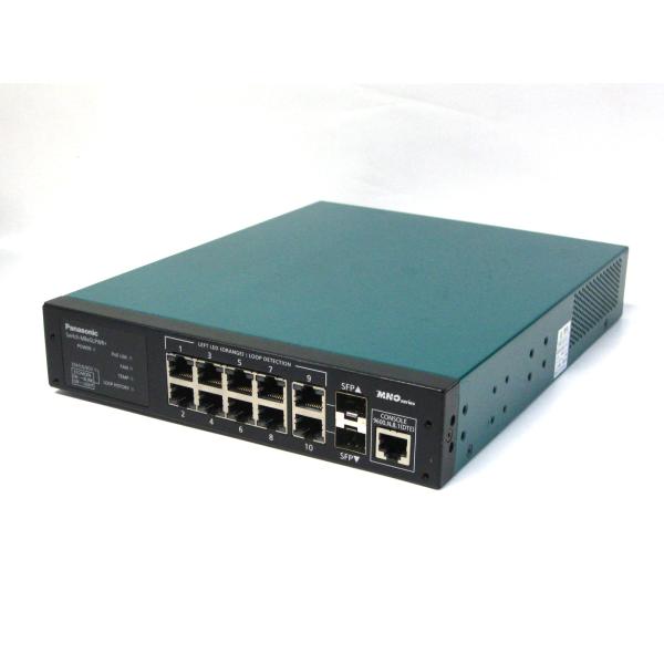 ▽Panasonic Switch-M8eGLPWR+ PN28088 10ポート PoE給電 スイッチング