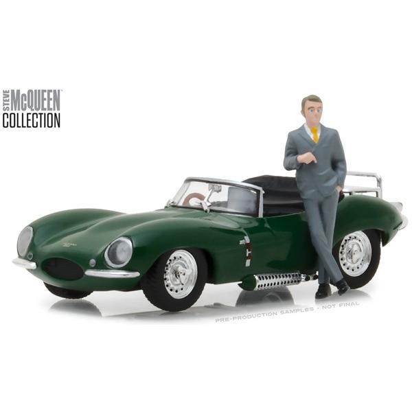 グリーンライト Jaguar 1957 XKSS with Steve McQueen Figure 1/43