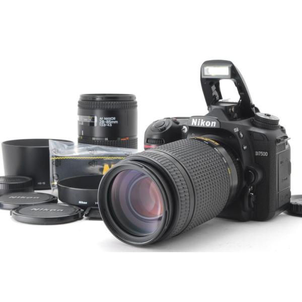 D7000 Nikon ニコン D7500 ダブルズームキット 新品SD32GB付き : 山