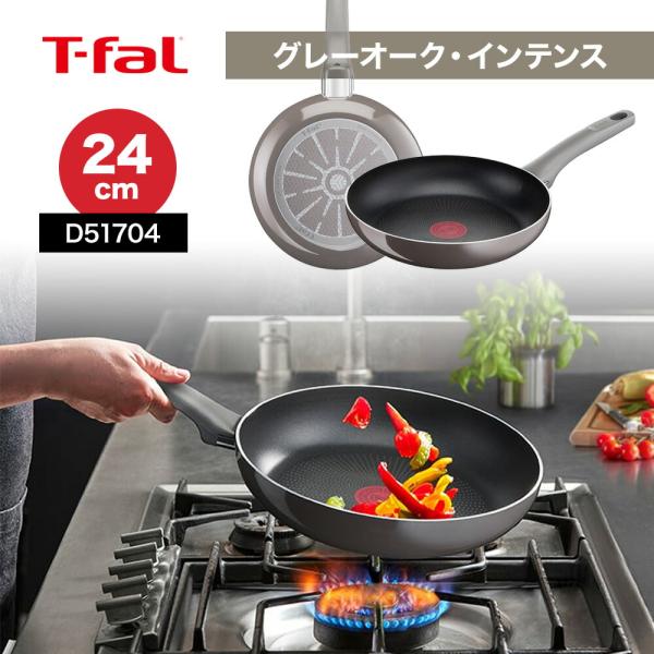 T-fal（ティファール） グレーオーク インテンス フライパン 24cm 取手