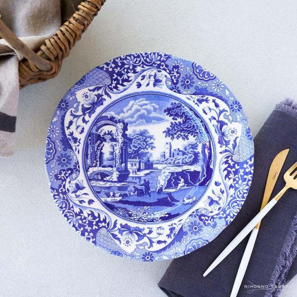 新品 Spode スポード ブルーイタリアン 皿 27cm 3枚 ビンテージ品