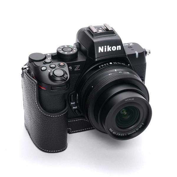 Zシリーズ（Nikon） Nikon Z50II 専用 レザー ケース Black ブラック