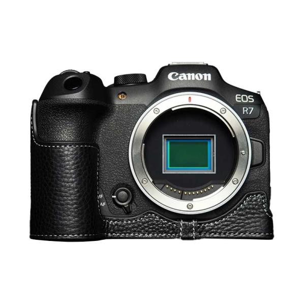 EOS Rシステム Canon R7 専用 レザー ケース Black ブラック TP