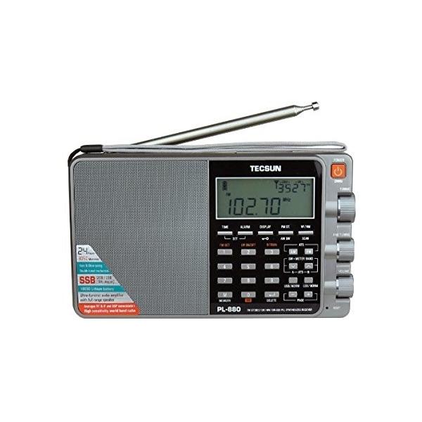 TECSUN PL-880 FM/LW/MW/SW SSB PLL短波ラジオ 3050局メモリー 日本語