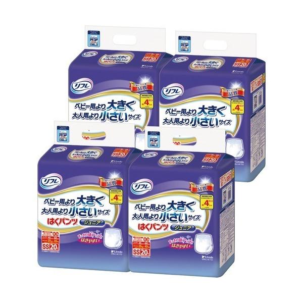 リフレ はくパンツ ジュニア SS【リブドゥ】 ( 20枚入*4袋入 )/ リフレ