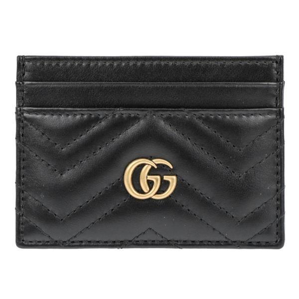 GUCCI（グッチ） カードケース レディース GGマーモント ブラック
