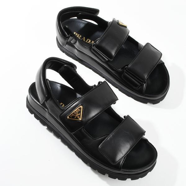 PRADA（プラダ） サンダル フラットサンダル 1X416N038 ナッパレザー