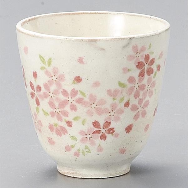 湯呑み 湯飲み 湯のみ茶碗 長湯呑み 桜しずく 長湯呑 和食器 業務用