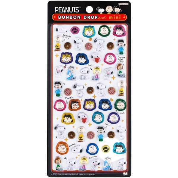 サンスター文具 ボンボンドロップシール ミニ PEANUTS スヌーピー
