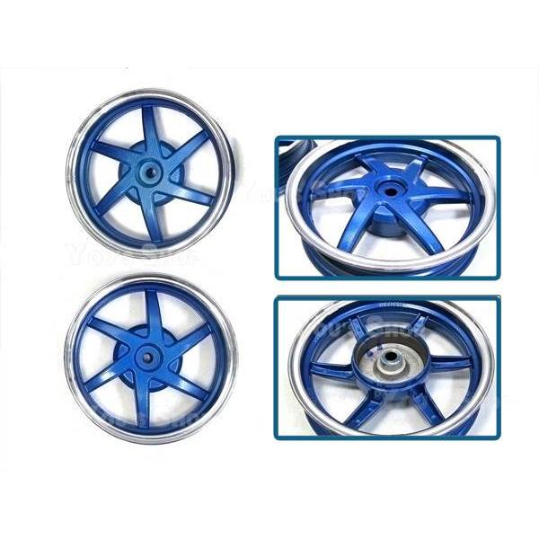 アルミホイール ライブDIO SR/ZX AF34/AF35 前後セット 青 : shop