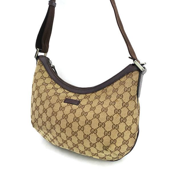GUCCI（グッチ） GGキャンバス ショルダーバッグ ブラウン系 181092