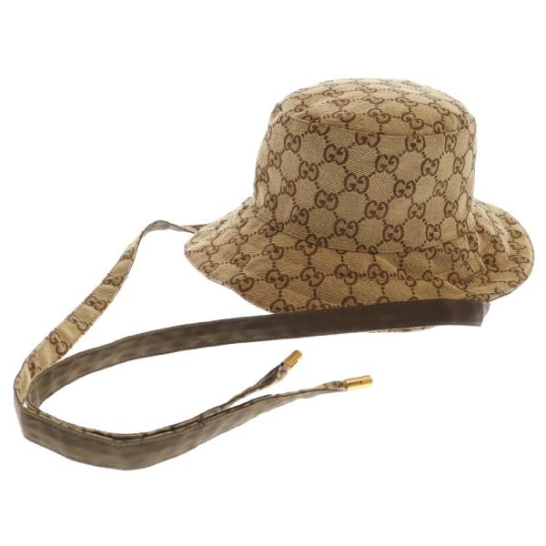 GUCCI（グッチ） GGキャンバス ドローコードリバーシブルバケット