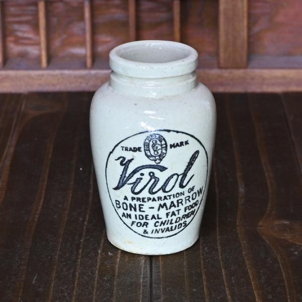 VIROL ヴァイロール 陶器ボトル Mサイズ 「骨握り」 イギリス
