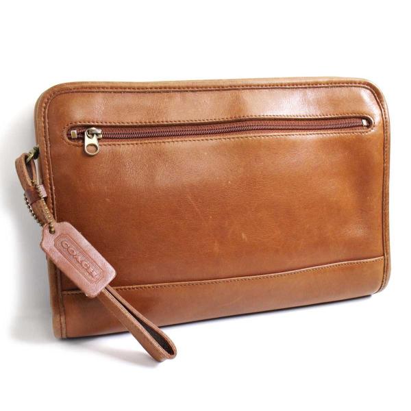 COACH（コーチ） USA製 オールド レザー クラッチバッグ ブラウン