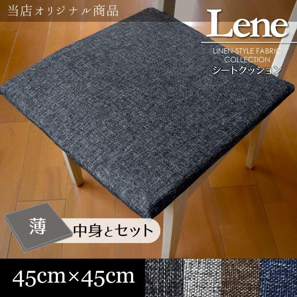 クッション おしゃれ 約43×43×2cm シートクッション 外せる 洗える