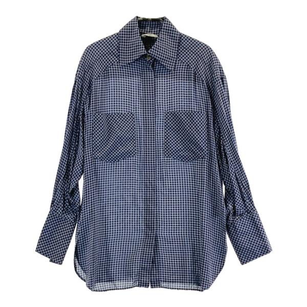FENDI（フェンディ） 長袖シャツ ギンガムチェック ネイビー系 38