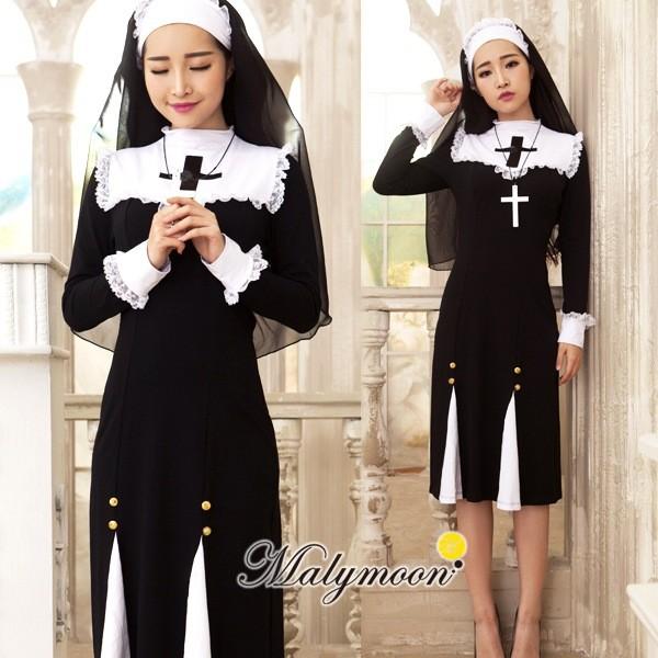 マリームーン シスター コスプレ 修道女 コスチューム 神父 / シスター