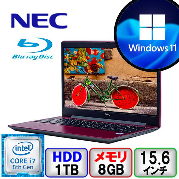 LaVie N NEC LAVIE NS700/N PC-NS700NAR Core i7 8GB メモリ 1000GB HD