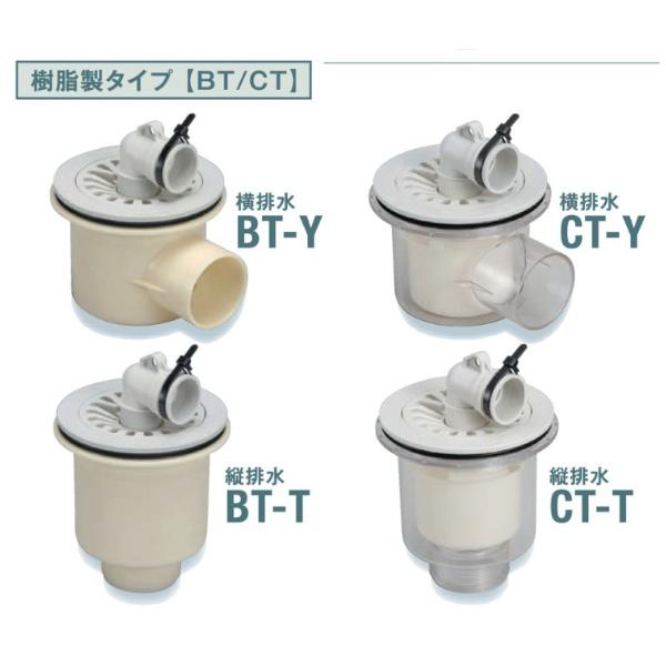 SPG洗濯機防水パン排水トラップ 樹脂製差し込み式タイプ 横排水 BT-Y