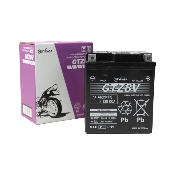GSユアサ GTZ8V(液入充電済) VRLA(制御弁式)バッテリー GTZ8V-GY-C