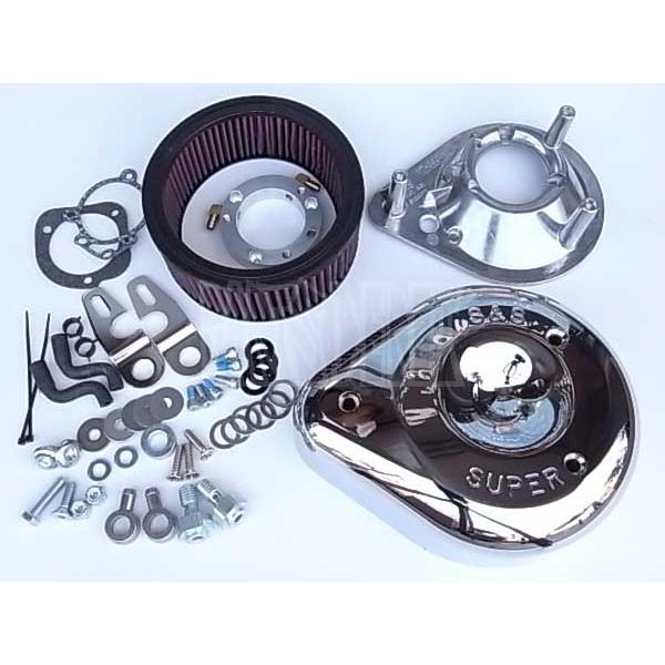 S&S ティアドロップ エアークリーナーカバーキット 1991-2020 スポーツ