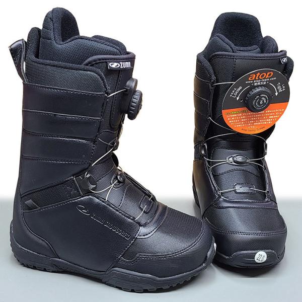 ZUMA スノーボードブーツ FERRY-Atop BLACK ダイヤル式 大人用 22.0cm