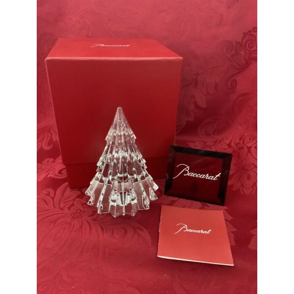 バカラ（Baccarat） 置物 クリスマスツリー ファイアー クリスタル