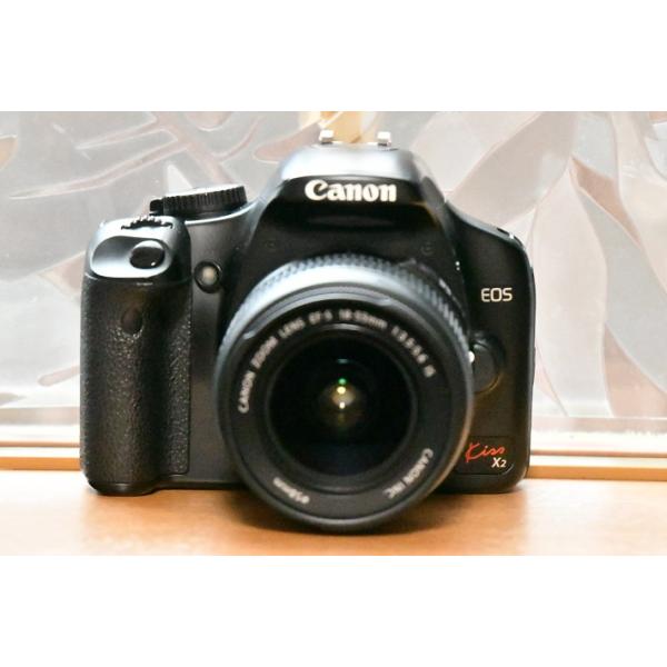 EOS Kiss X2 一眼レフカメラ 中古 初心者 Canon レンズキット 整備