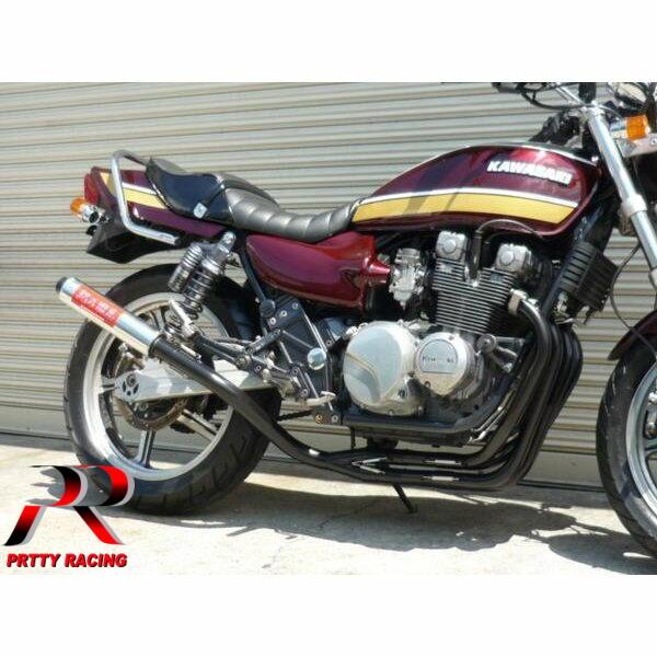 プリティ― KAWASAKI ゼファー400/χ 紀の国屋 45π 分割式 4-2-1管 黒