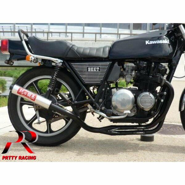 プリティ― KAWASAKI Z400FX E4 紀の国屋 45π 分割式 4-2-1管 黒