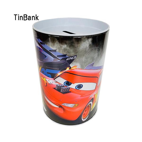カーズ 缶 貯金箱 ( ブラック ) 19291c CARS ちょきんばこ バンク
