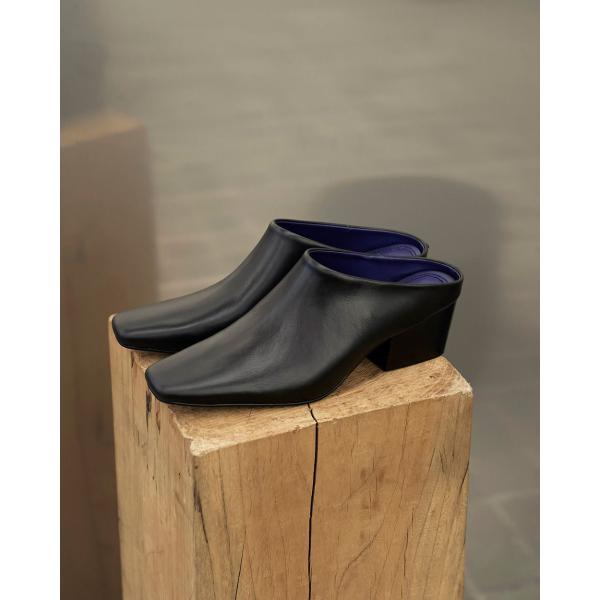 TODAYFUL トゥデイフル Squaretoe Leather Sabot 即納 : RAPTURE