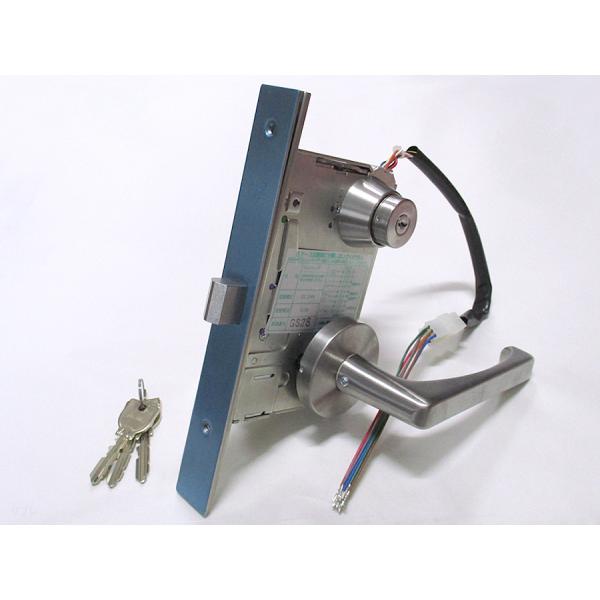 ミワロックレバーハンドルタイプ電気錠 U9-AUT50-1 76×40(36) 通用口