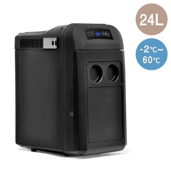 24L 冷温庫 ブラック 横置き 縦置き 車載対応冷温庫 自宅 車 大容量 2