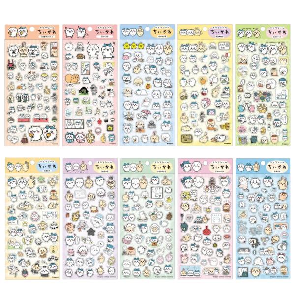 ちいかわ クリアシール シール ステッカー クリア デコ ミニ 文房具