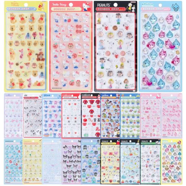 ボンボンドロップシール 第1弾 サンリオ ディズニー スヌーピー しずく
