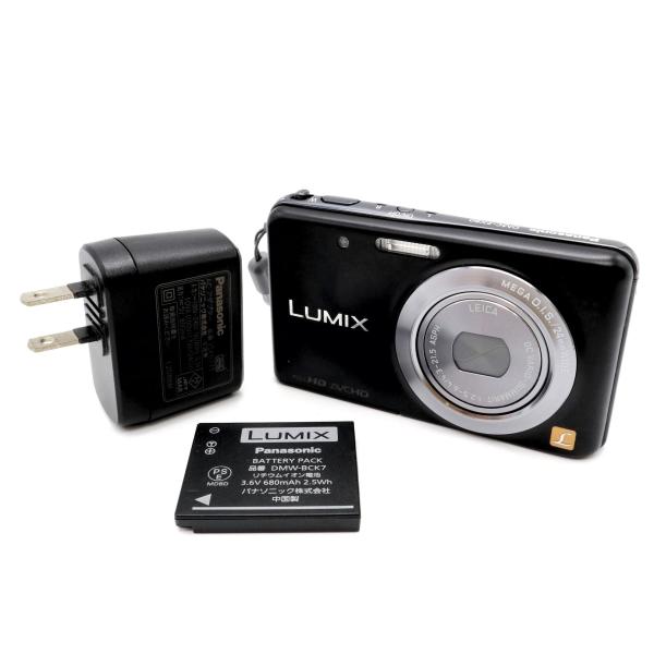 訳あり》 コンパクトカメラ Panasonic LUMIX DMC-FX80 ブラック k2714