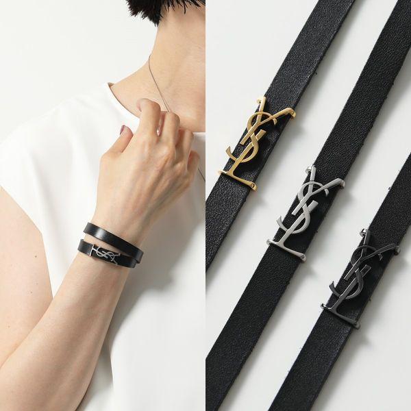 SAINT LAURENT サンローラン ダブルラップブレスレット 646558