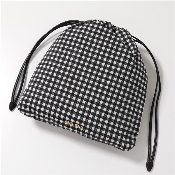 miu miu（ミュウミュウ） 巾着ポーチ 5NG005 2B4L レディース 鞄 巾着