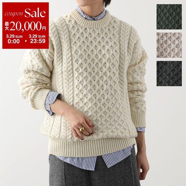 Aran Crafts アランクラフト アランセーター Merino crew neck sweater
