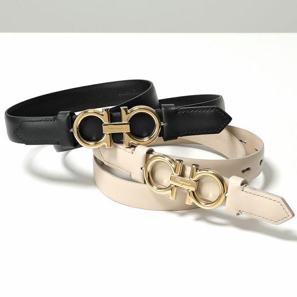 FERRAGAMO（フェラガモ） ベルト 23 B707 レディース ナロー スムース
