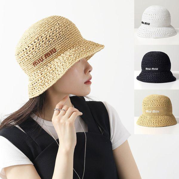 miu miu（ミュウミュウ） バケットハット 5HC287 2DO1 レディース ロゴ